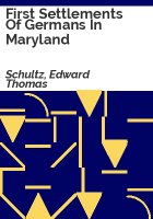 First_settlements_of_Germans_in_Maryland